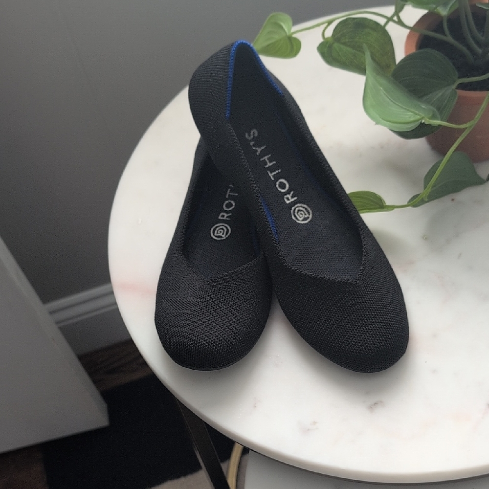 Rothy's Black Knit Loafers Versatile Flats